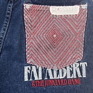 FUBU Platinum Fat Albert and the Junkyard Gang VTG Denim Jeans Size 16 (26x27)